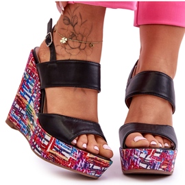 Női ékszandál Black Calderia fekete