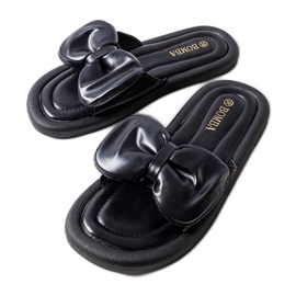 Lende fekete papucs masnival