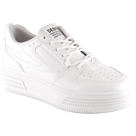 Női sportcipő a platformon fehér Vinceza 19465