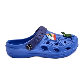 Gyermek habkönnyű Crocs Slides kék édességek Gyermek habkönnyű Crocs Slides kék édességek