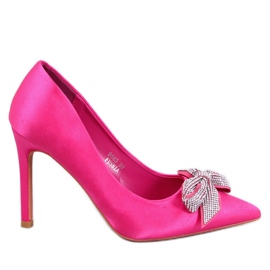 Szatén tűk masnival Trini Fuchsia rózsaszín