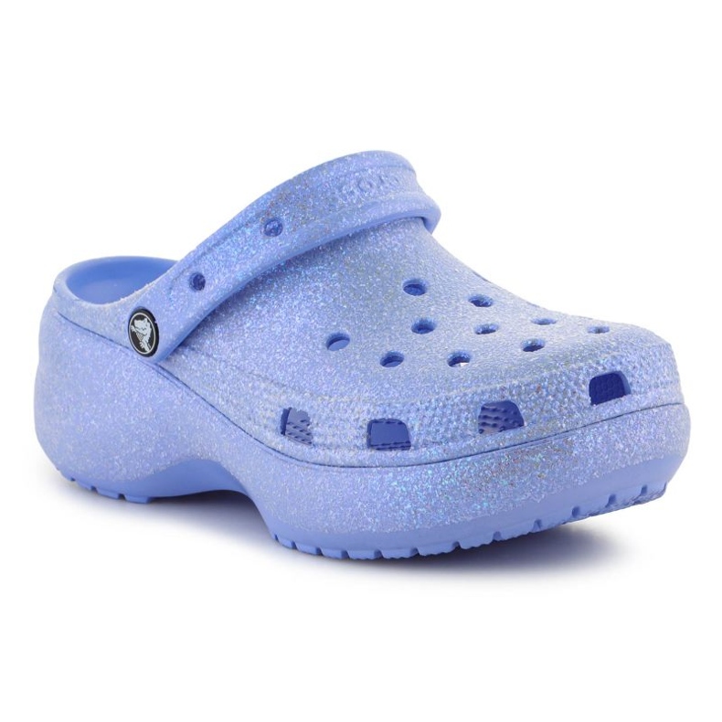 Crocs Classic Platform Glitter Clog W 207241-5Q6 kék