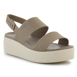 Crocs Brooklyn Low Wedge szandál W 2064-53-2YI bézs Crocs Brooklyn Low Wedge szandál W 2064-53-2YI bézs