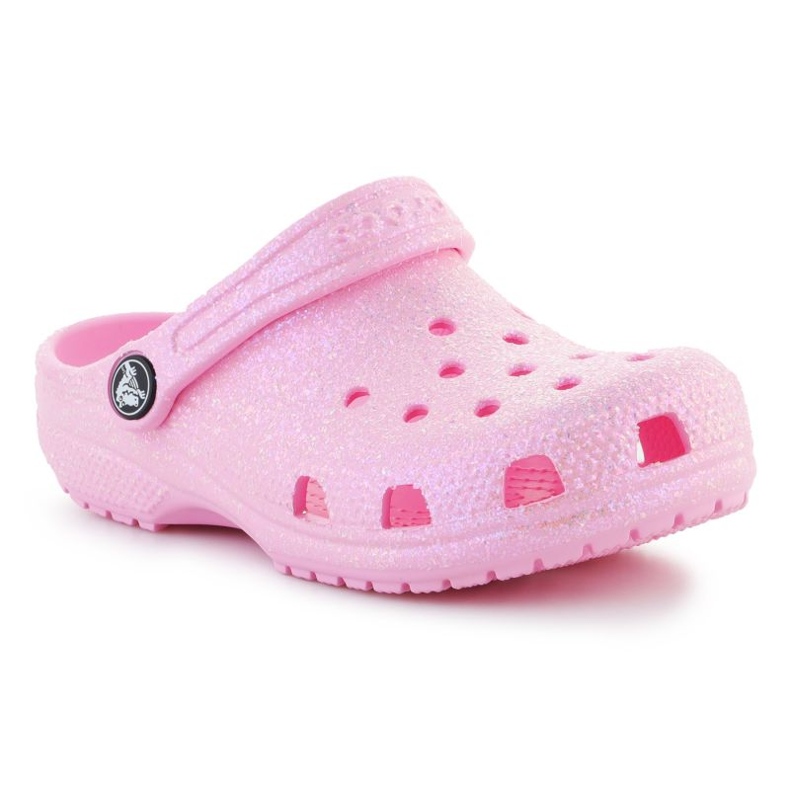 Crocs Classic Glitter Clog K Jr 206993-6S0 rózsaszín