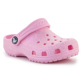 Crocs Classic Glitter Clog K Jr 206992-6S0 rózsaszín