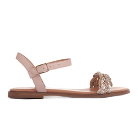 Marco Shoes Lapos szandál bézs Marco Shoes Lapos szandál bézs