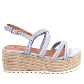 Altman Blue ékes espadrillák kék Altman Blue ékes espadrillák kék