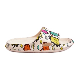 WJ1 Gyermek könnyű hab papucs Oroszlán motívum bézs Esther WJ1 Gyermek könnyű hab papucs Oroszlán motívum bézs Esther