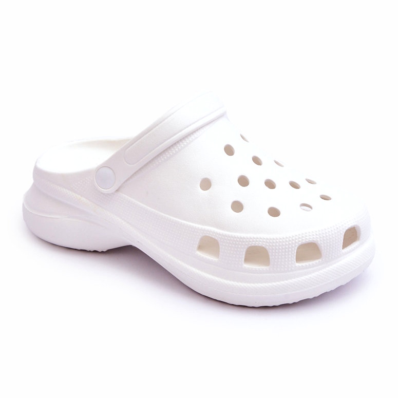 Hab Papucs Crocs Egy Vaskos Talp Fehér Katniss