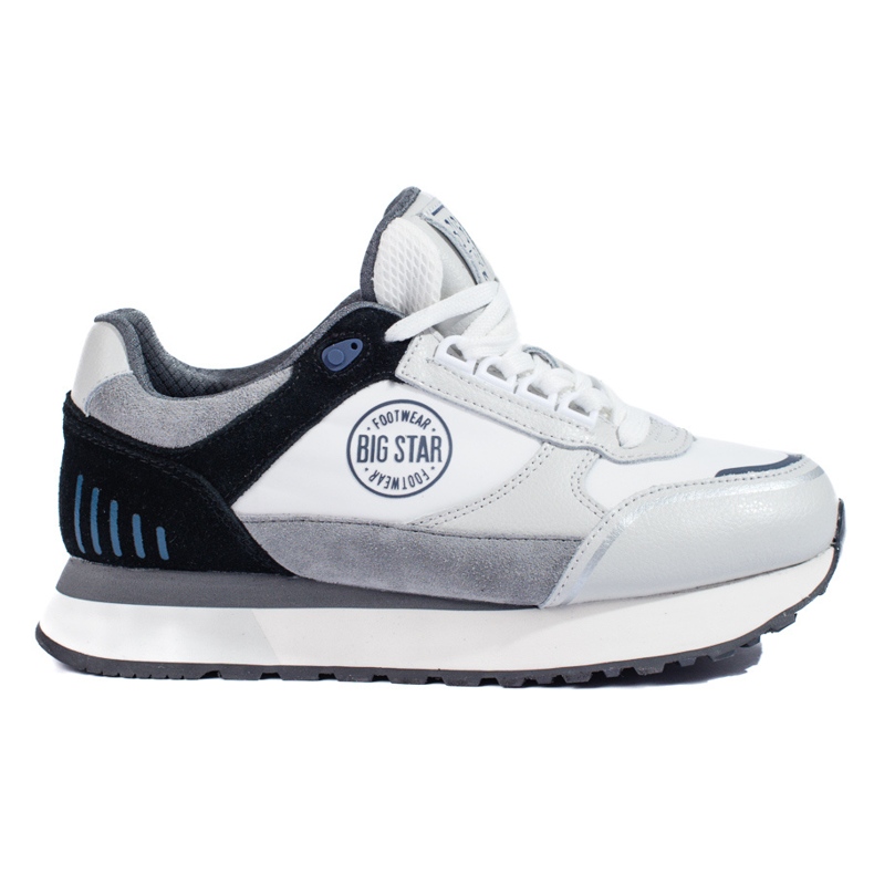 Női tornacipő fehér és szürke LL274370 Big Star