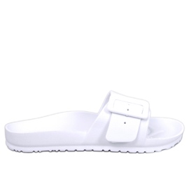 Gumi csúszdák Romero White csattal fehér Gumi csúszdák Romero White csattal fehér