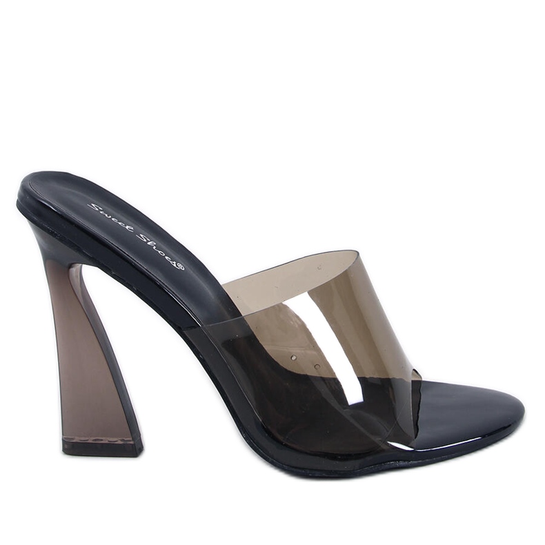 Seymour Fekete átlátszó sarkú csúszdák