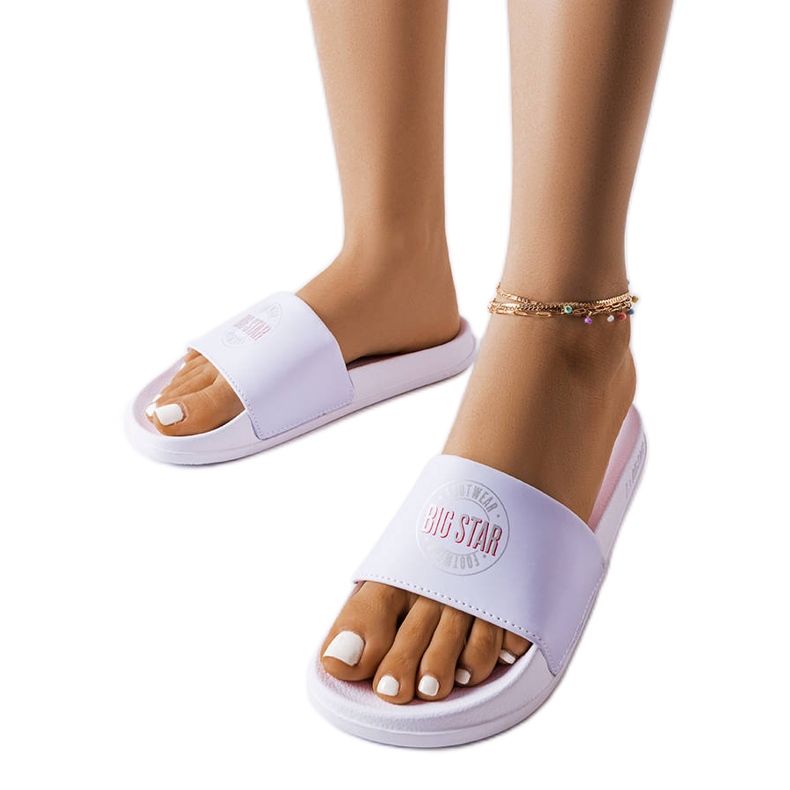 Big Star JJ274A281 fehér papucs