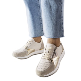 Goodin Bézs áttört bőrcipő a Galileo-tól