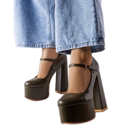 Colle zöld magassarkú pumpák