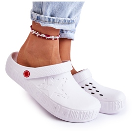 Női könnyű papucs Kroks Big Star II275003 fehér