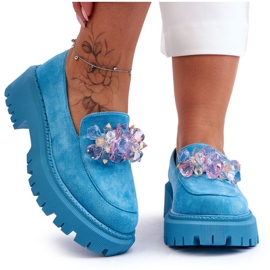 PS1 Női kristálycipők, kék Avril