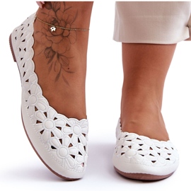 PE1 Áttört, fényes balerina női fehér látnok