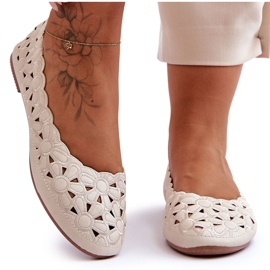 PE1 Áttört, fényes balerina női bézs Visionary