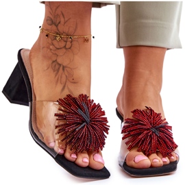 Női átlátszó magas sarkú cipő s.barski kv-AP658-1 fekete Női átlátszó magas sarkú cipő s.barski kv-AP658-1 fekete