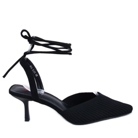 Cordier Fekete nyitott sarkú zoknitű