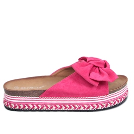 Delair Fuchsia magas talpú masnis papucs rózsaszín