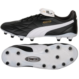 Puma King Top FG/AG M 107348-01 futballcipő fekete fekete