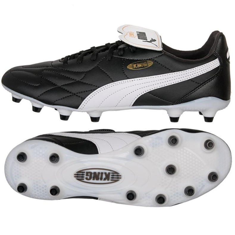 Puma King Top FG/AG M 107348-01 futballcipő fekete fekete