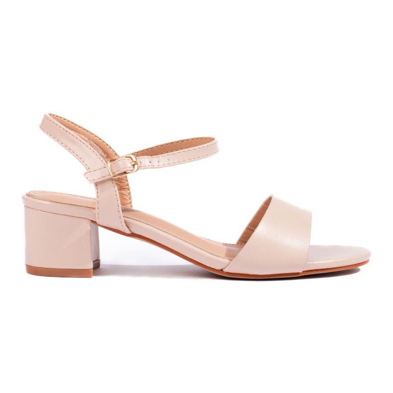 Női krémszínű szandál a Shelovet poszton bézs