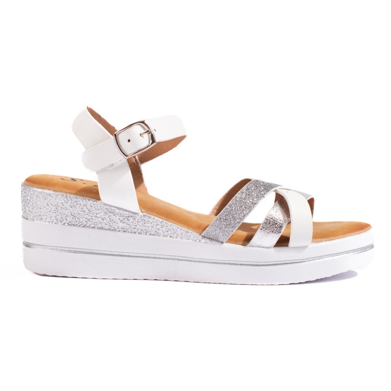 Fehér Shelovet női ékszandál