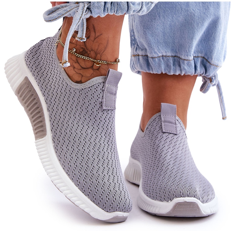 Klasszikus Slip-On Sportcipő Szürke