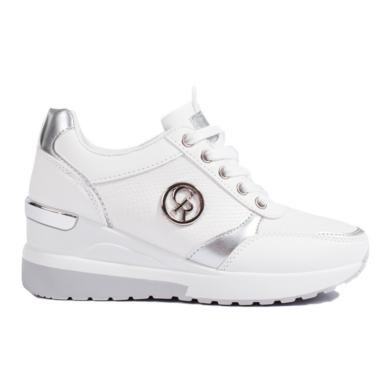 Fehér Shelovet női ék alakú tornacipő