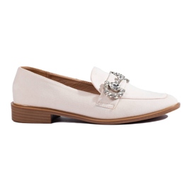 Bézs színű velúr naplopók Shelovet csattal