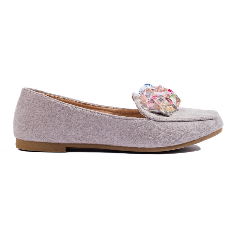 Szürke velúr naplopók kristályokkal a Shelovet cégtől