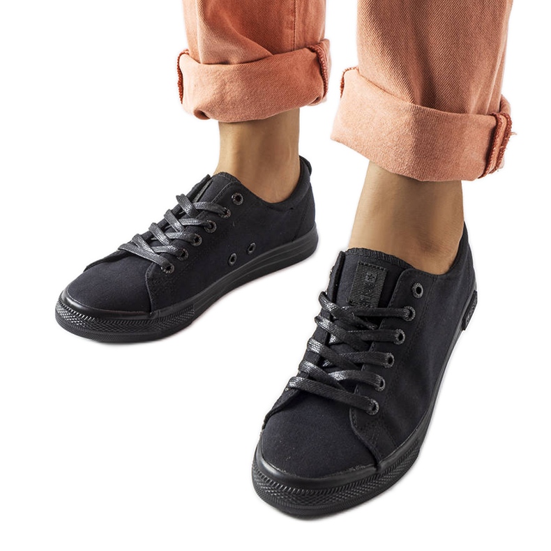 Big Star LL274057 fekete tornacipő