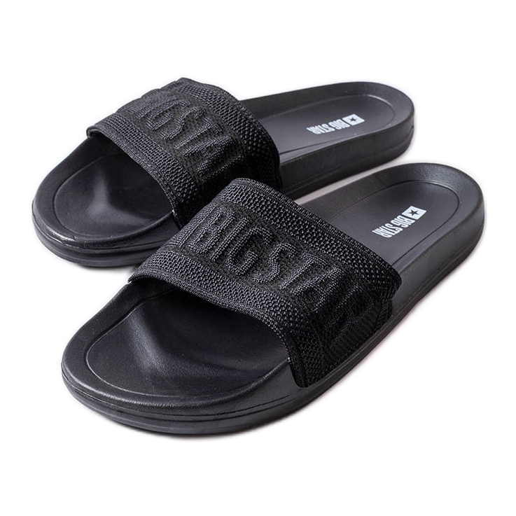 Big Star fekete papucs LL274A158