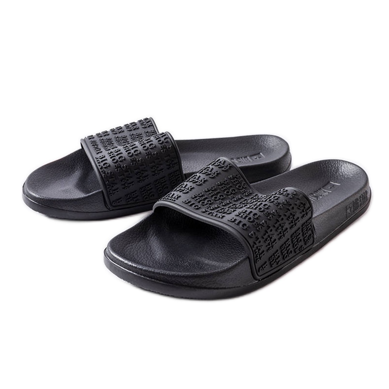 Big Star fekete papucs LL274A147