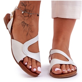 Lapos női szandál S.Barski 541-22 ezüst