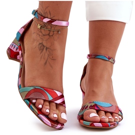Mintás szatén magassarkú szandál Pink Mix Inspire Me! sokszínű Mintás szatén magassarkú szandál Pink Mix Inspire Me! sokszínű