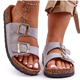 Női Cortina szürke bebújós szandál