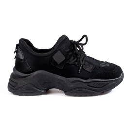 Fekete női tornacipők a Shelovet platformon