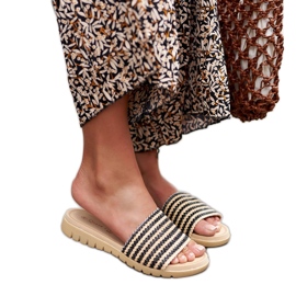 Fekete szőtt Capoville csúszdák