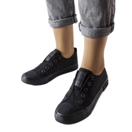 Fekete bebújós tornacipő a Big Star LL274161-től