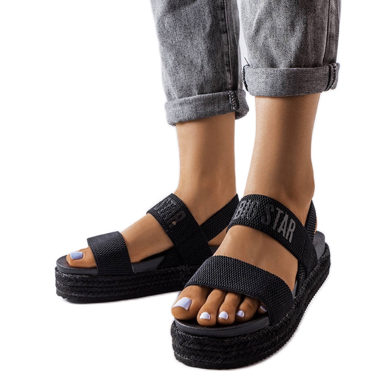 Fekete platformszandál a Big Star LL274856-tól