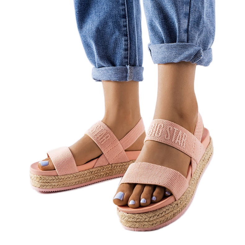 Rózsaszín platformszandál a Big Star LL274859-től