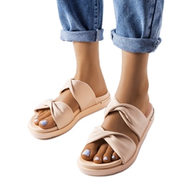 Bézs Big Star papucs LL274A122 Bézs Big Star papucs LL274A122