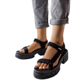 Fekete szandál a Big Star LL276035 poszton