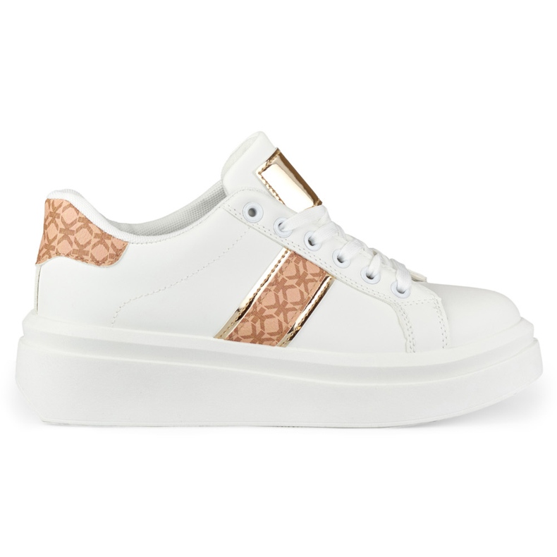 Stílusos fehér női sportcipő