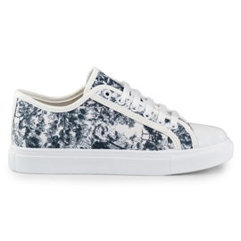 Fekete-fehér női tornacipő