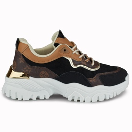 Női tornacipő Fanny mintával fekete